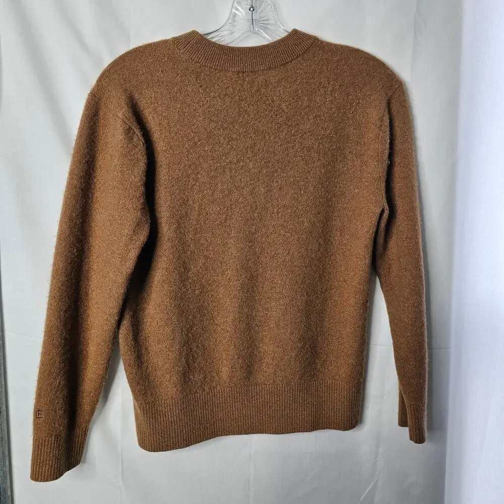 Everlane Women's Cashmere Brown Sweater Size Midium - Picture 9 of 9